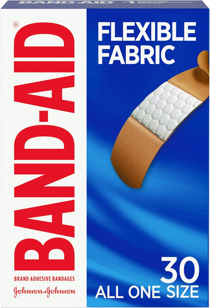 BAND-AID Flexible Fabric Adhesive Bandages All One Size 100 Count