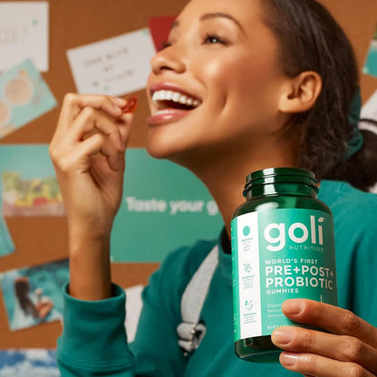 Goli Pre Pro Postbiotic Dietary Supplement Gummies