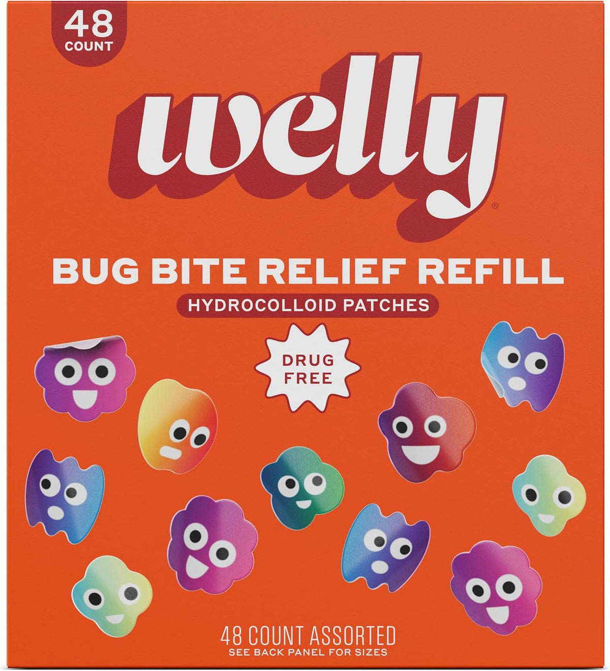 Welly Bug Bite Relief Patches Refill Carton 48-Count