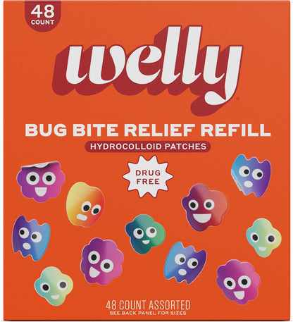 Welly Bug Bite Relief Patches Refill Carton 48-Count