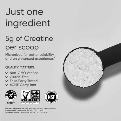 Sports Research Creatine Monohydrate Micronized Powder 17.64 Oz