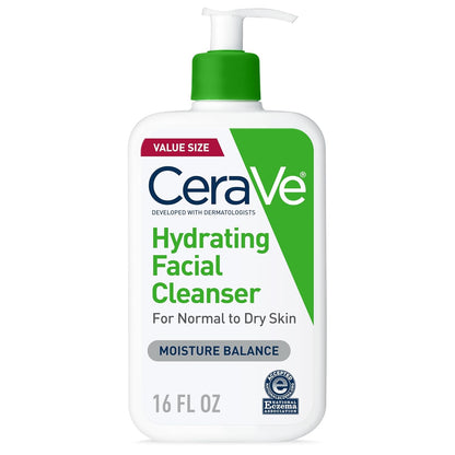 CeraVe Hydrating Face Wash Cleanser for Dry Normal Skin
