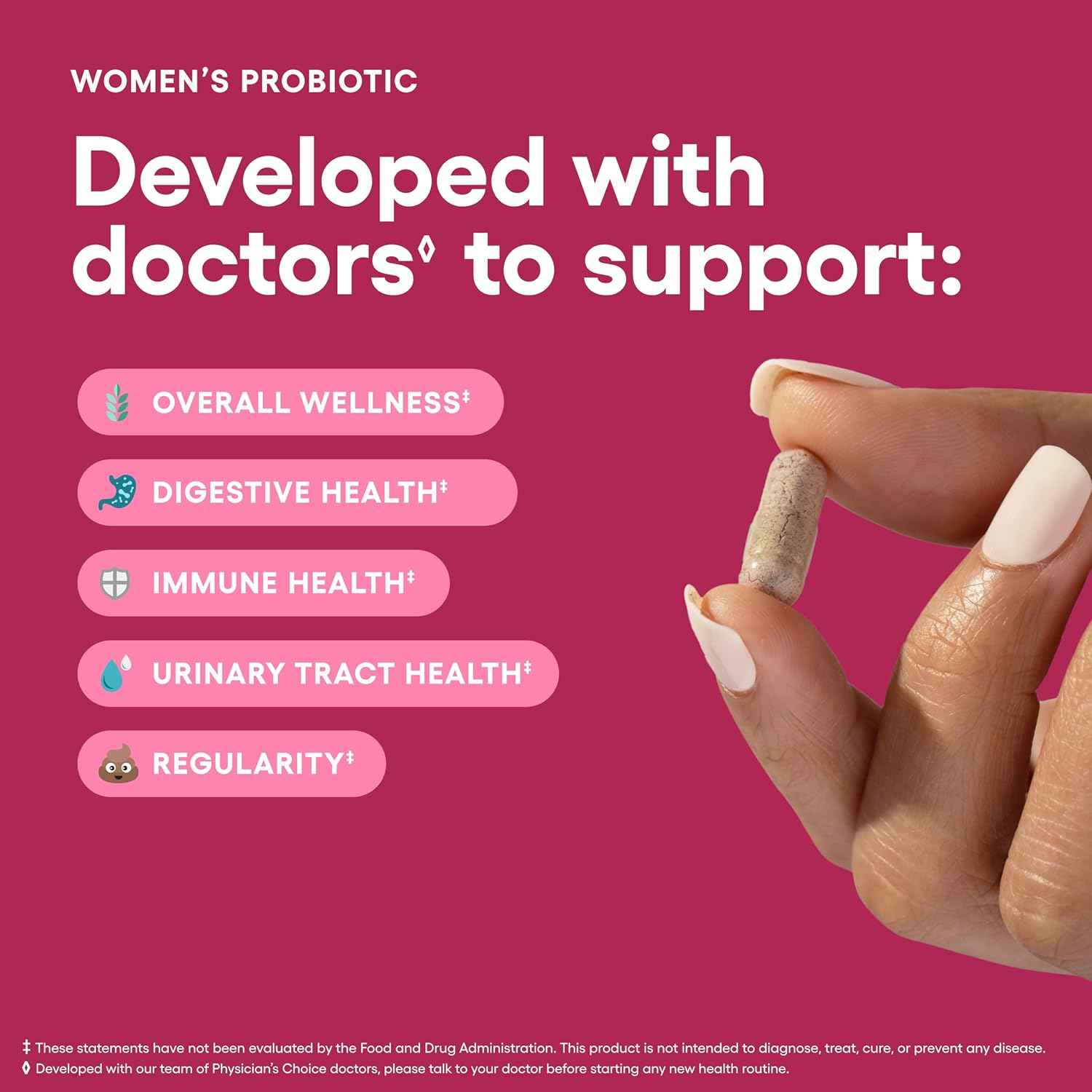 Physician's CHOICE Probiotics for Women 50 Billion CFU 6 Strains