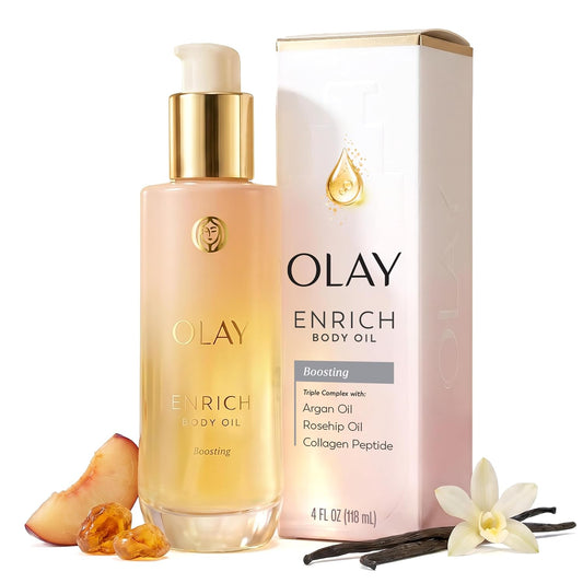 Olay Enrich Boosting Vanilla Plum & Amber Body Oil 4 fl oz
