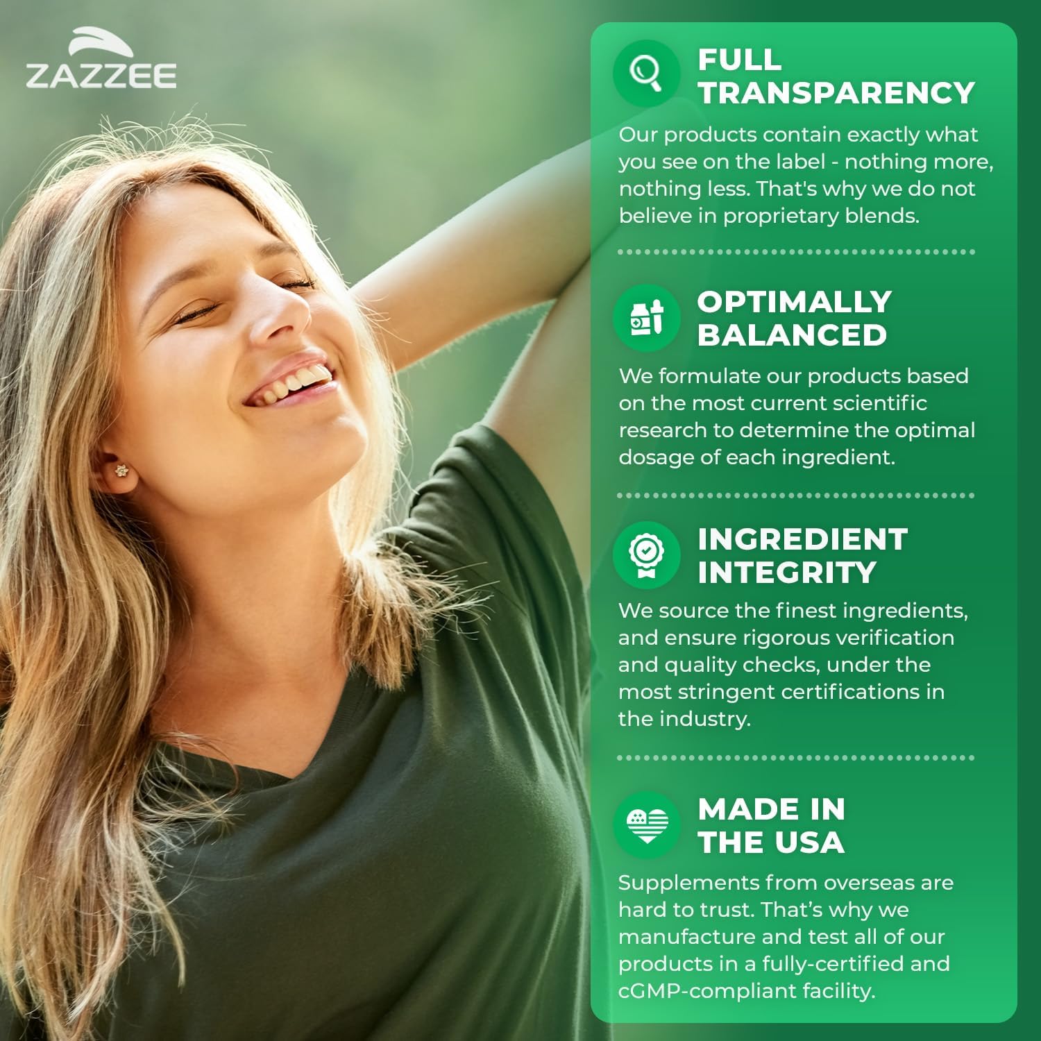 Zazzee Organic Mullein Leaf 10:1 Extract Respiratory Support Capsules