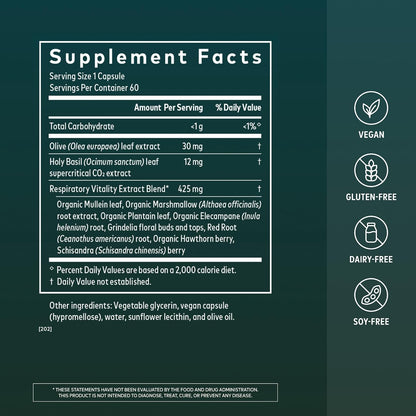 Gaia Herbs Mighty Lungs Respiratory Support Capsules