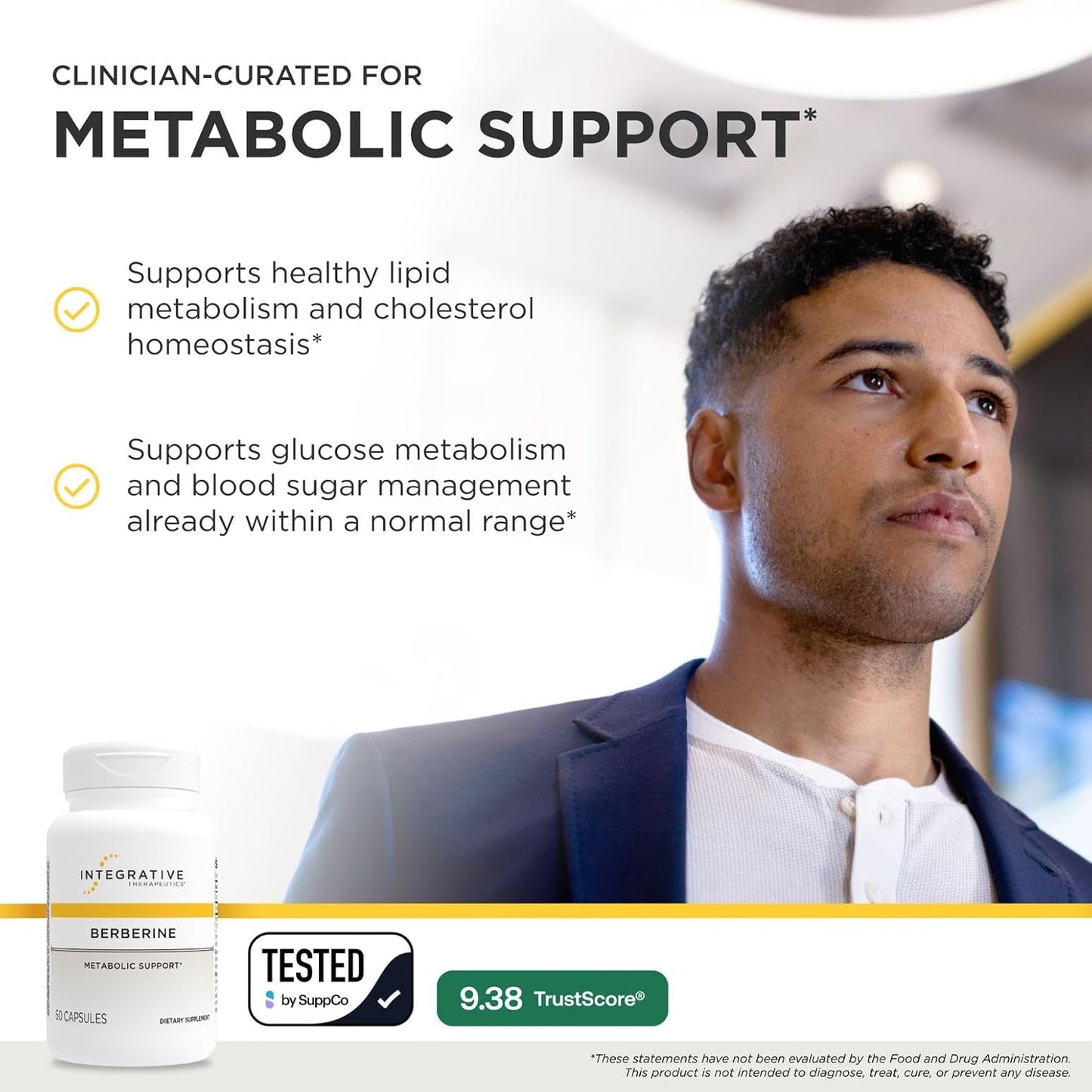 Integrative Therapeutics Berberine HCL Supplement for Metabolic Support
