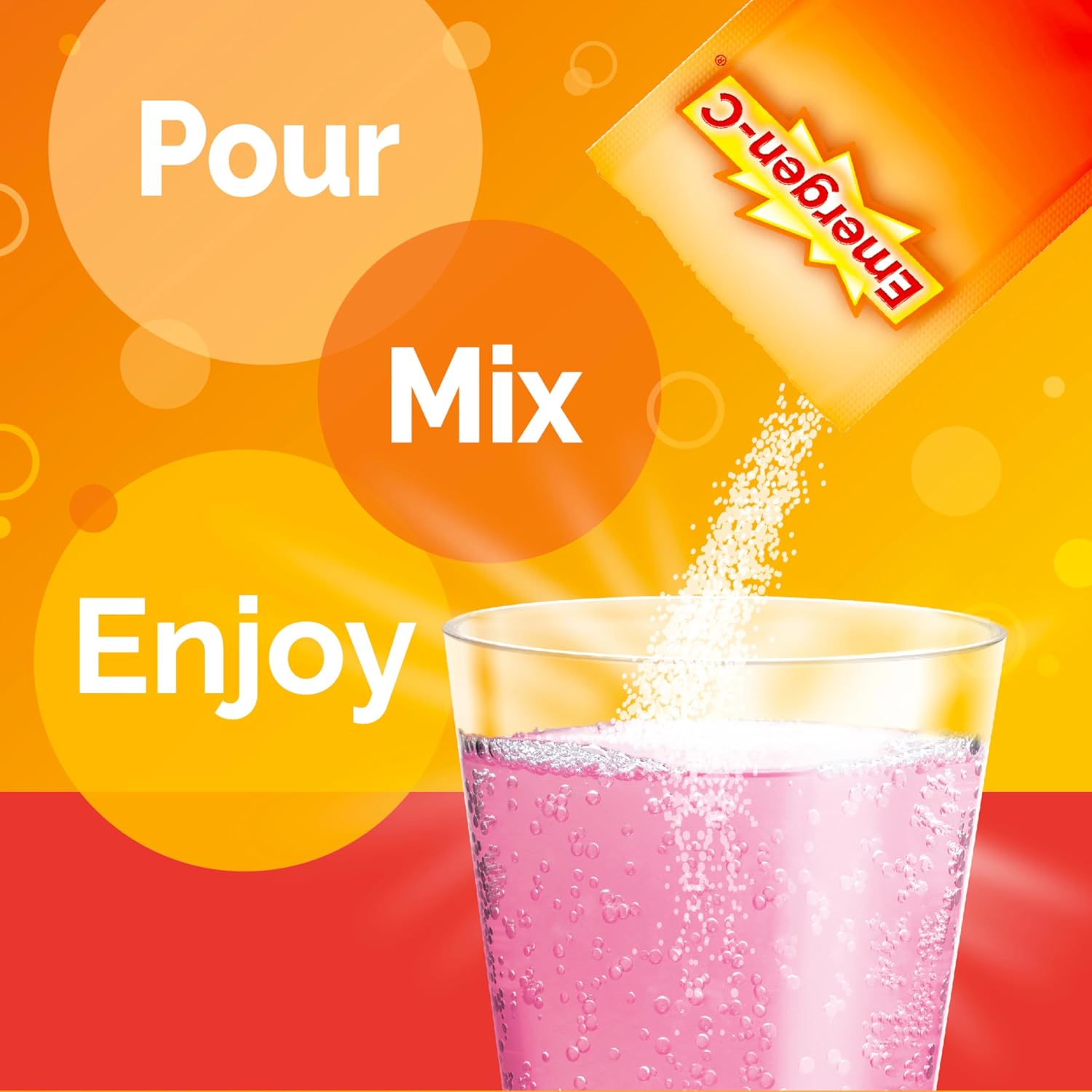 Emergen-C Hydration+ Vitamin C Sports Drink Mix Packets
