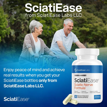 SciatiEase Sciatic Nerve Health Support Supplement 120 Count