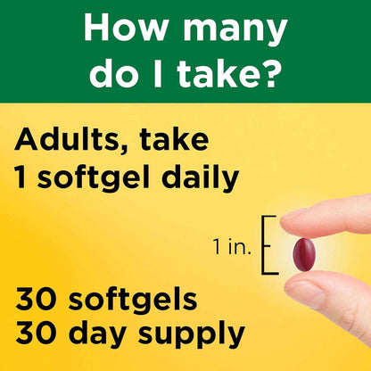 Nature Made Vitamin D3 K2 Supplement 5000 IU 30 Softgels