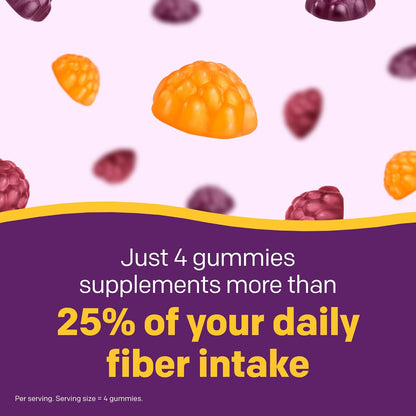 MiraFIBER Prebiotic Fiber Gummies 8g Mixed Fruit Flavor 72 Count