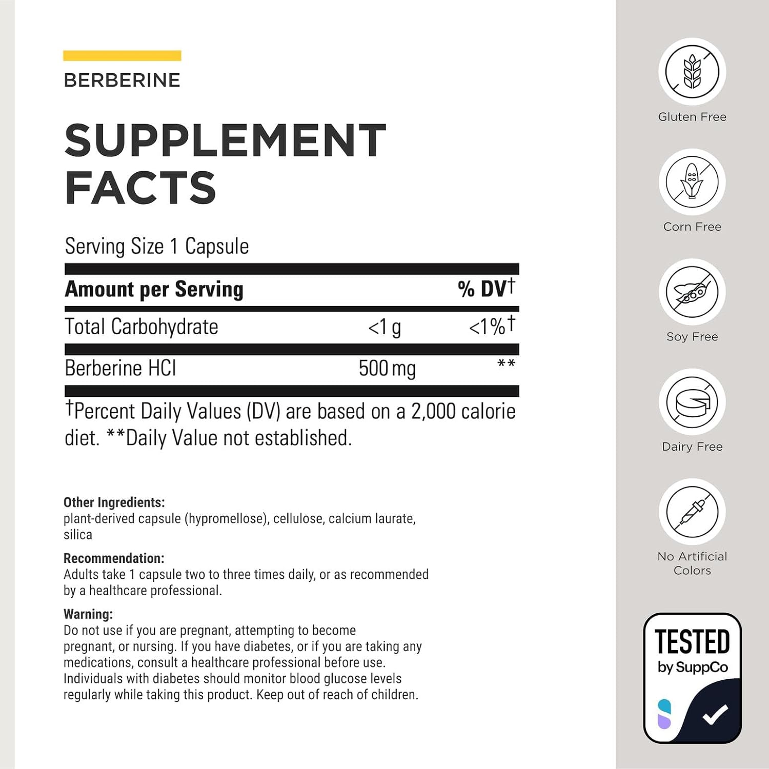 Integrative Therapeutics Berberine HCL Supplement for Metabolic Support