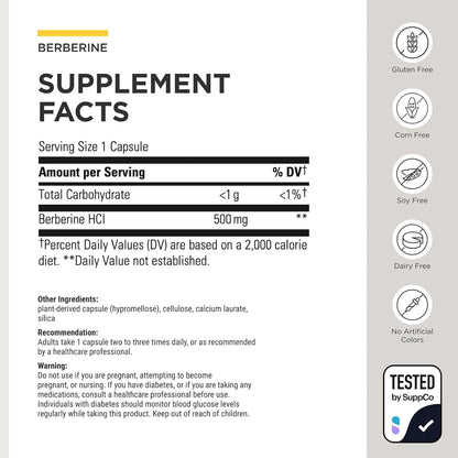 Integrative Therapeutics Berberine HCL Supplement for Metabolic Support