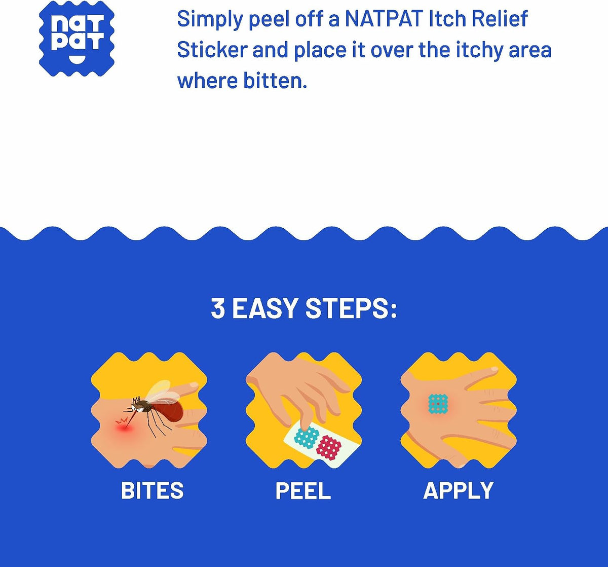 NATPAT Magic Patch Itch Relief Stickers 32 Count