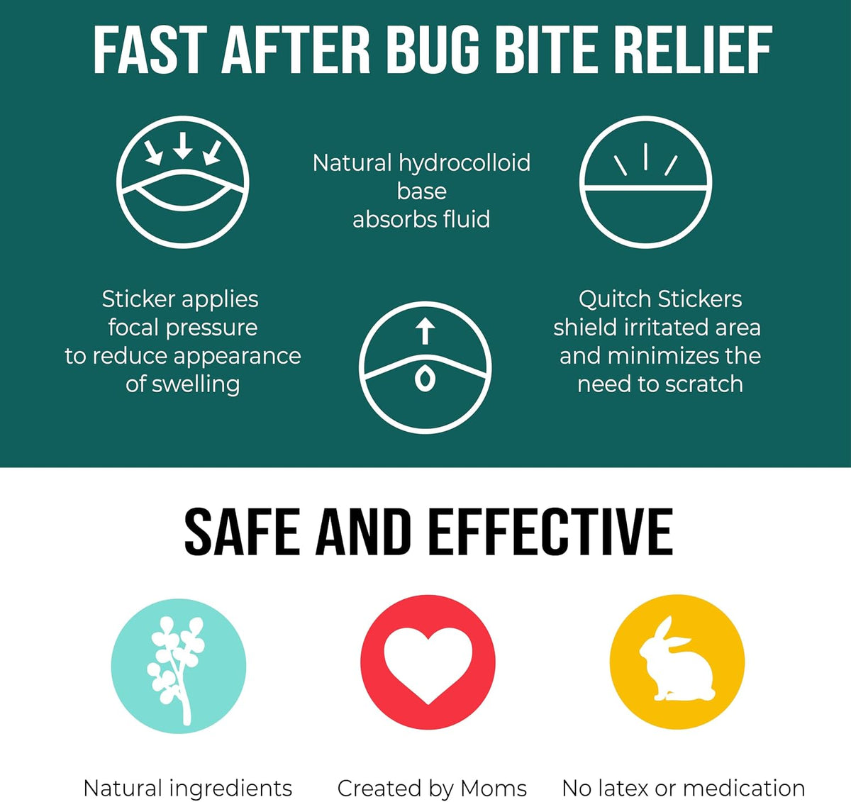 Quitch XL Mosquito Bite Itch Relief Bug Bite Patches