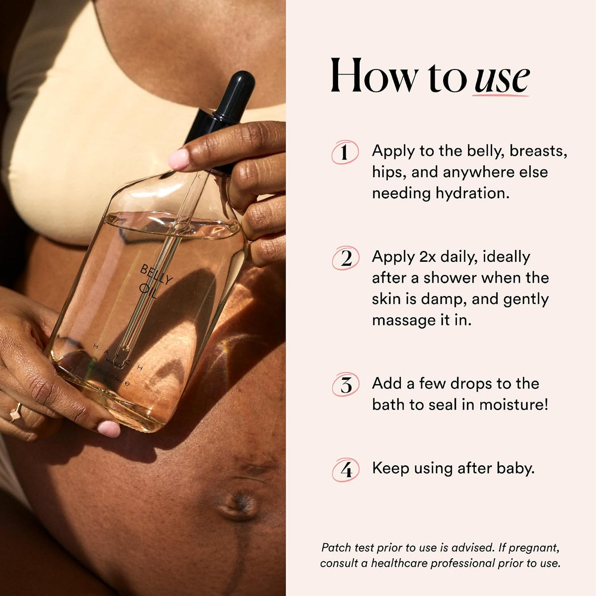 HATCH Pregnancy & Postpartum Belly Oil 6.7 fl oz