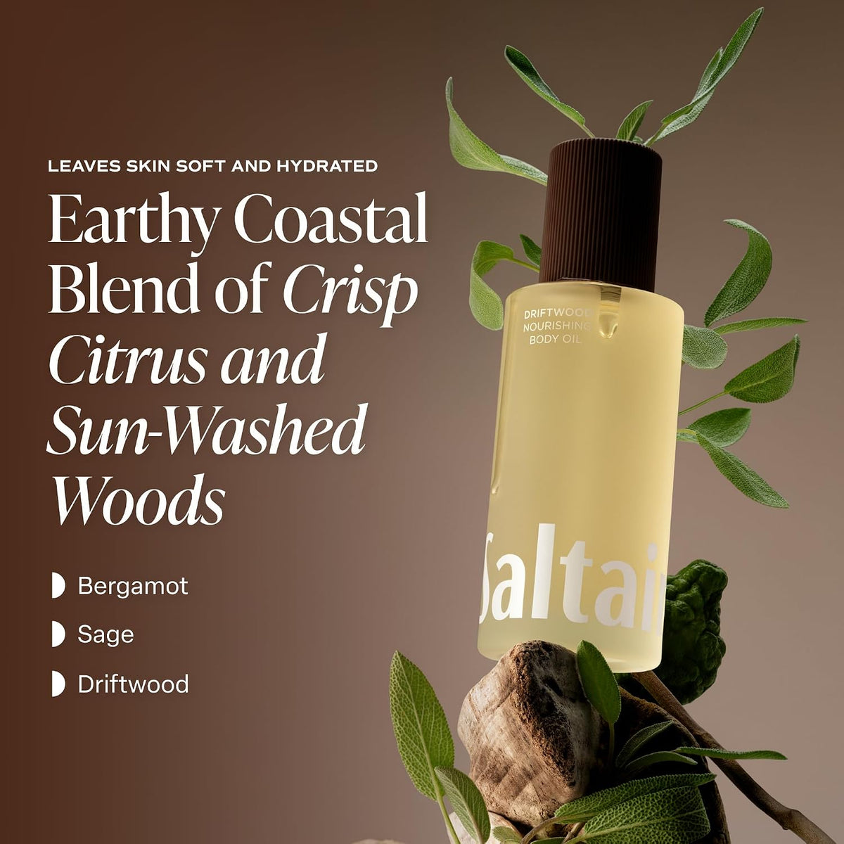 Saltair Driftwood After Shower Dry Body Oil Moisturizer