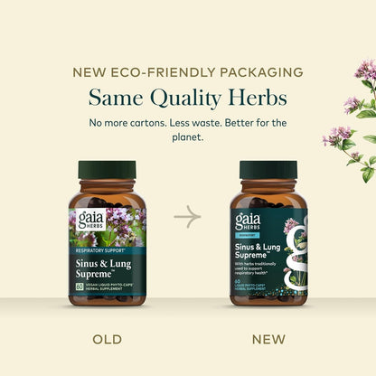 Gaia Herbs Sinus & Lung Supreme Respiratory Support Capsules