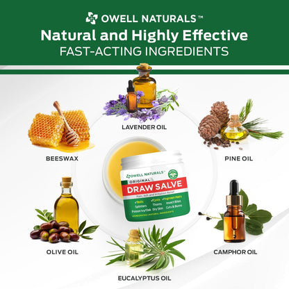 Owell Naturals Drawing Salve Relief Ointment