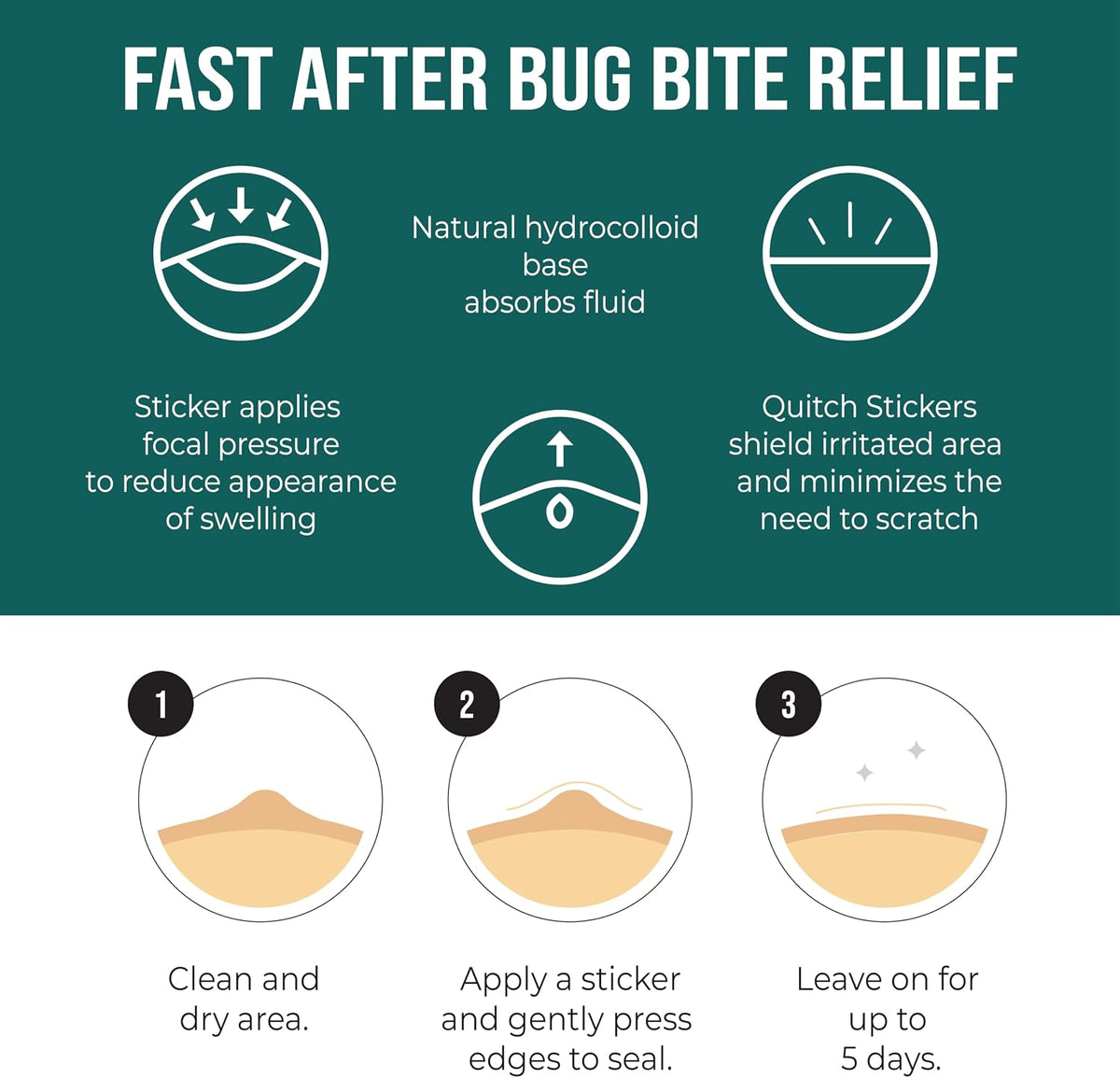 Quitch Mosquito Bite Itch Relief Bug Bite Patches
