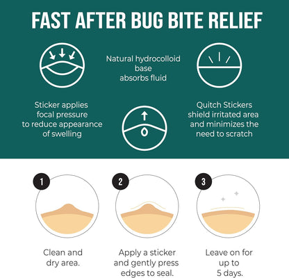 Quitch Mosquito Bite Itch Relief Bug Bite Patches
