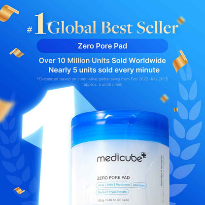 Medicube Zero Pore Pad 2.0 Dual-Textured Facial Toner Pads 70 Count