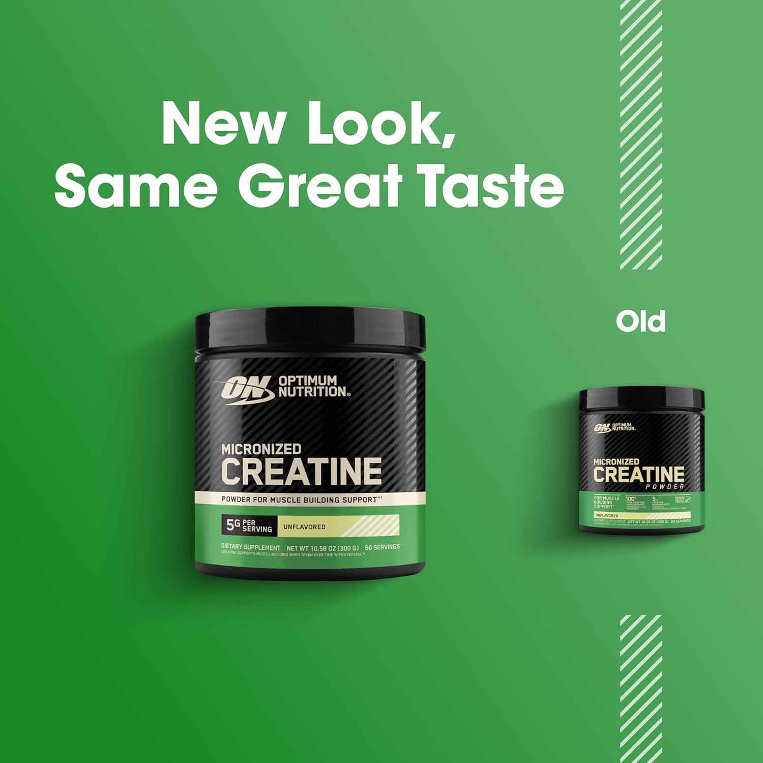 Optimum Nutrition Micronized Creatine Monohydrate Powder Supports Strength & Recovery, Banned Substance Tested Unflavored 5g 60 Servings