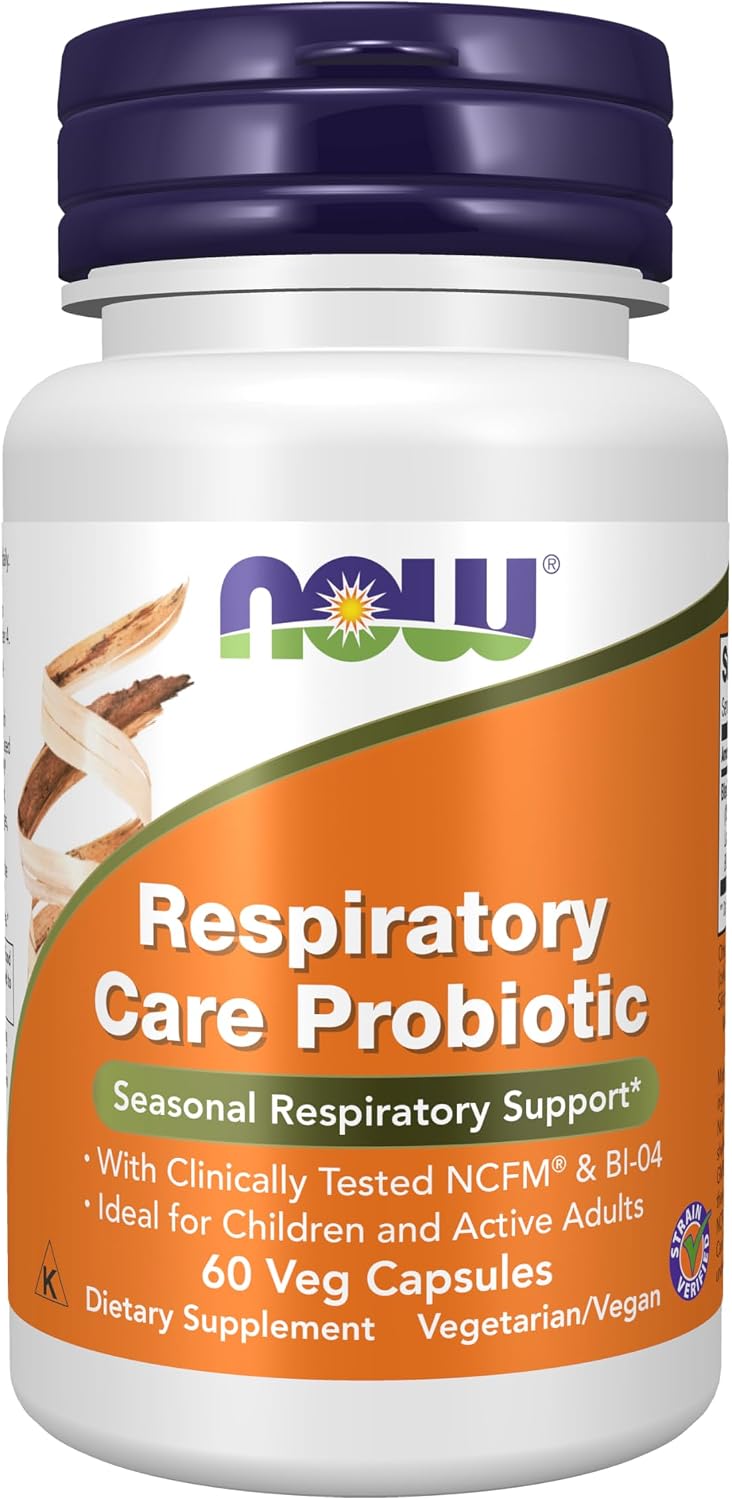 NOW Foods Respiratory Care Probiotic Immune Support Capsules