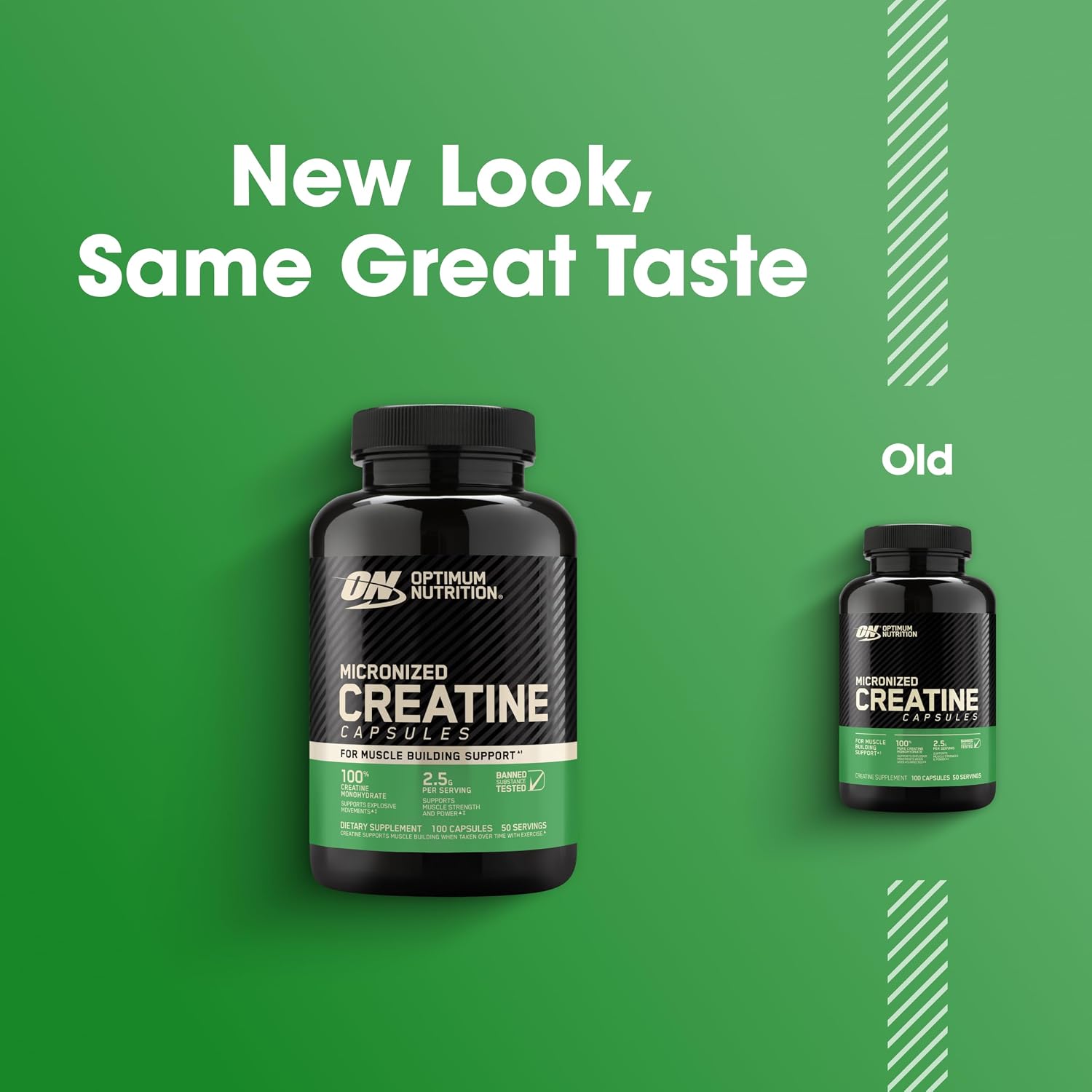 Optimum Nutrition Micronized Creatine Monohydrate Capsules 2.5g Per Serving 50 Servings