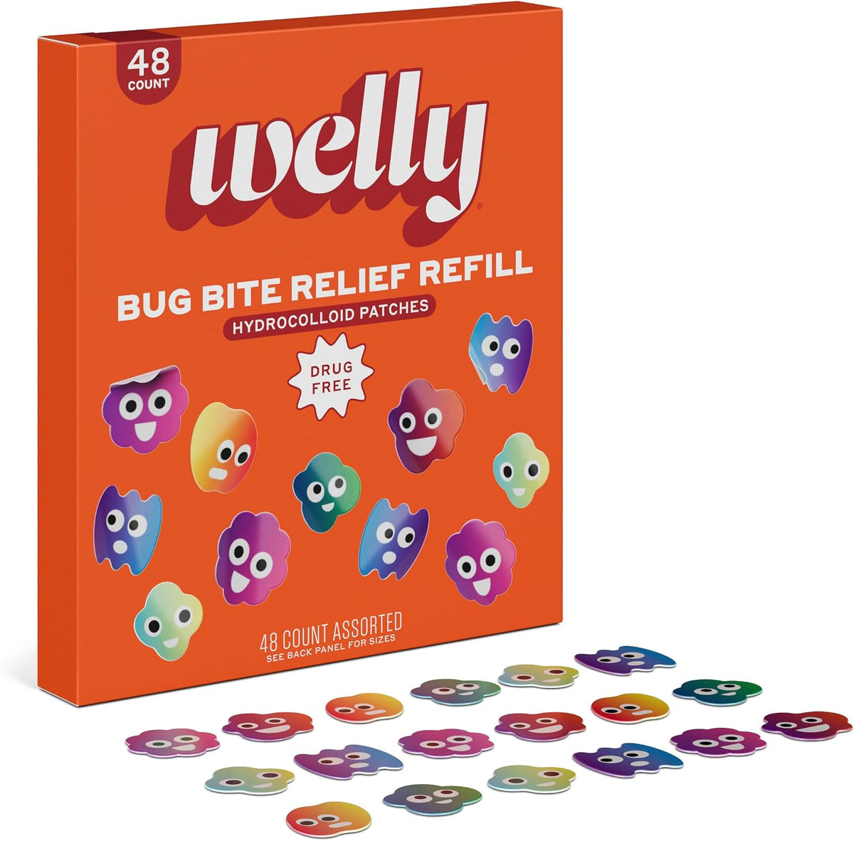 Welly Bug Bite Relief Patches Refill Carton 48-Count