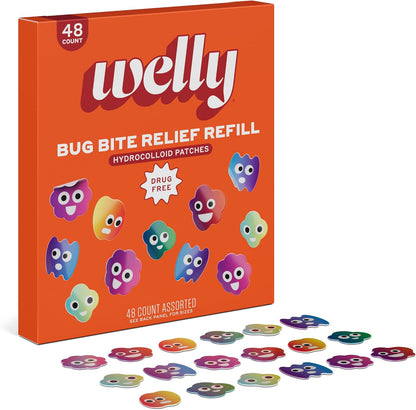 Welly Bug Bite Relief Patches Refill Carton 48-Count
