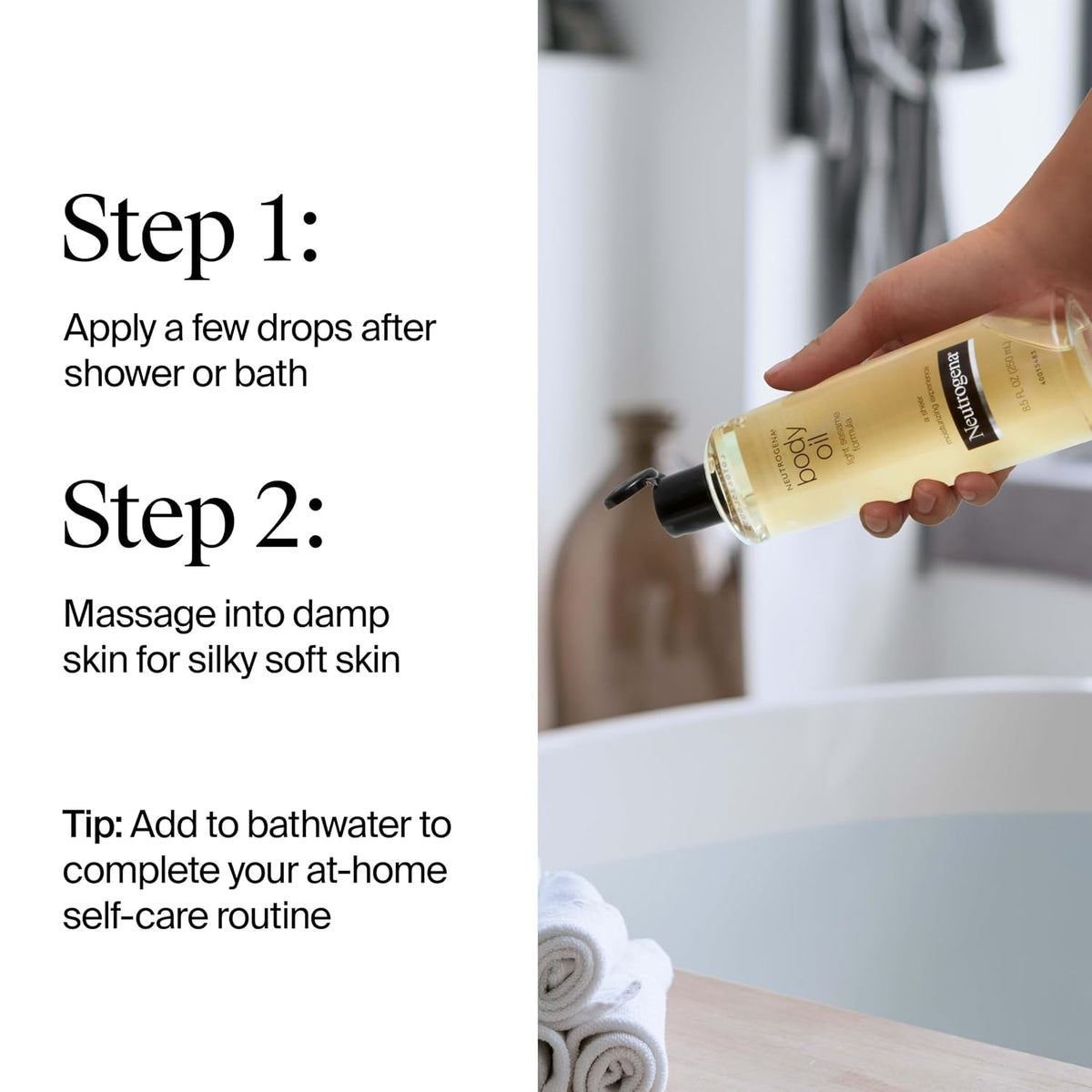 Neutrogena Light Sesame Fragrance-Free Body Oil Moisturizer