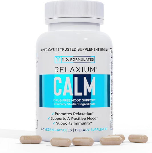 Relaxium Calm Ashwagandha 5-HTP Stress Mood Support Capsules