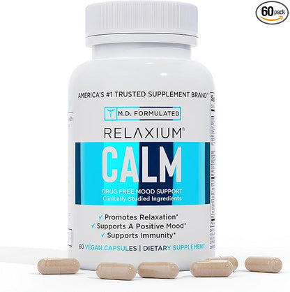 Relaxium Calm Ashwagandha 5-HTP Stress Mood Support Capsules