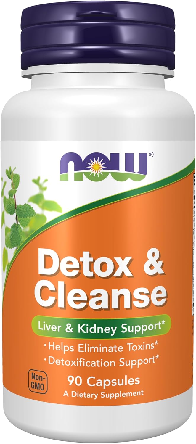 NOW Detox Cleanse Liver Kidney Support Formula Veg Capsules