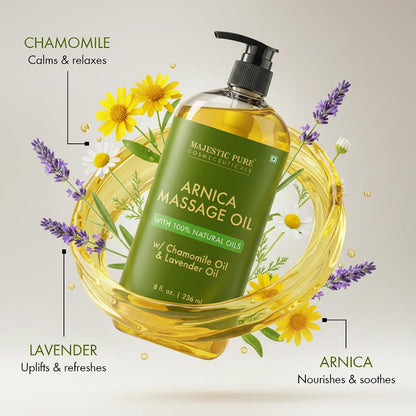 Majestic Pure Arnica Sore Muscle Massage Oil