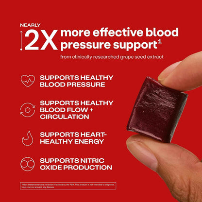 HumanN SuperBeets Heart Chews Grape Seed Extract & Non-GMO Supplement