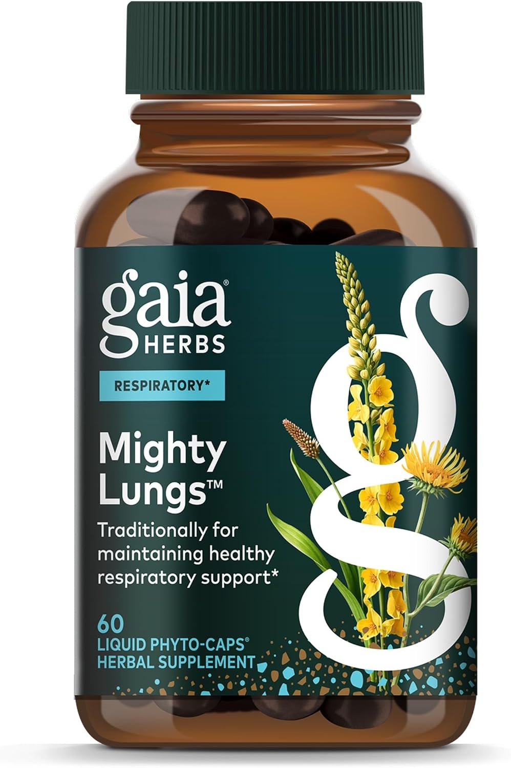 Gaia Herbs Mighty Lungs Respiratory Support Capsules
