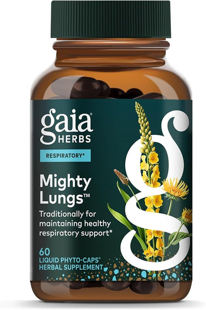 Gaia Herbs Mighty Lungs Respiratory Support Capsules