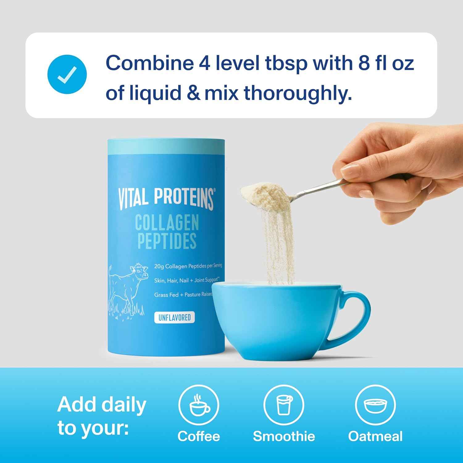 Vital Proteins Collagen Peptides Powder Unflavored 9.33 Oz