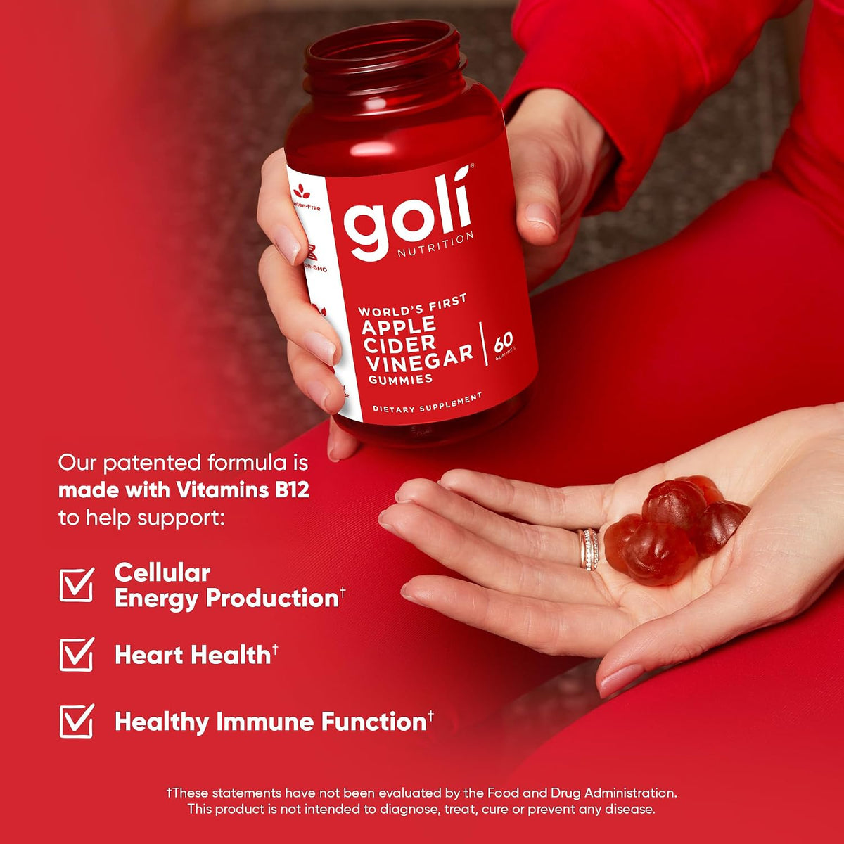 Goli Apple Cider Vinegar Dietary Supplement Gummies