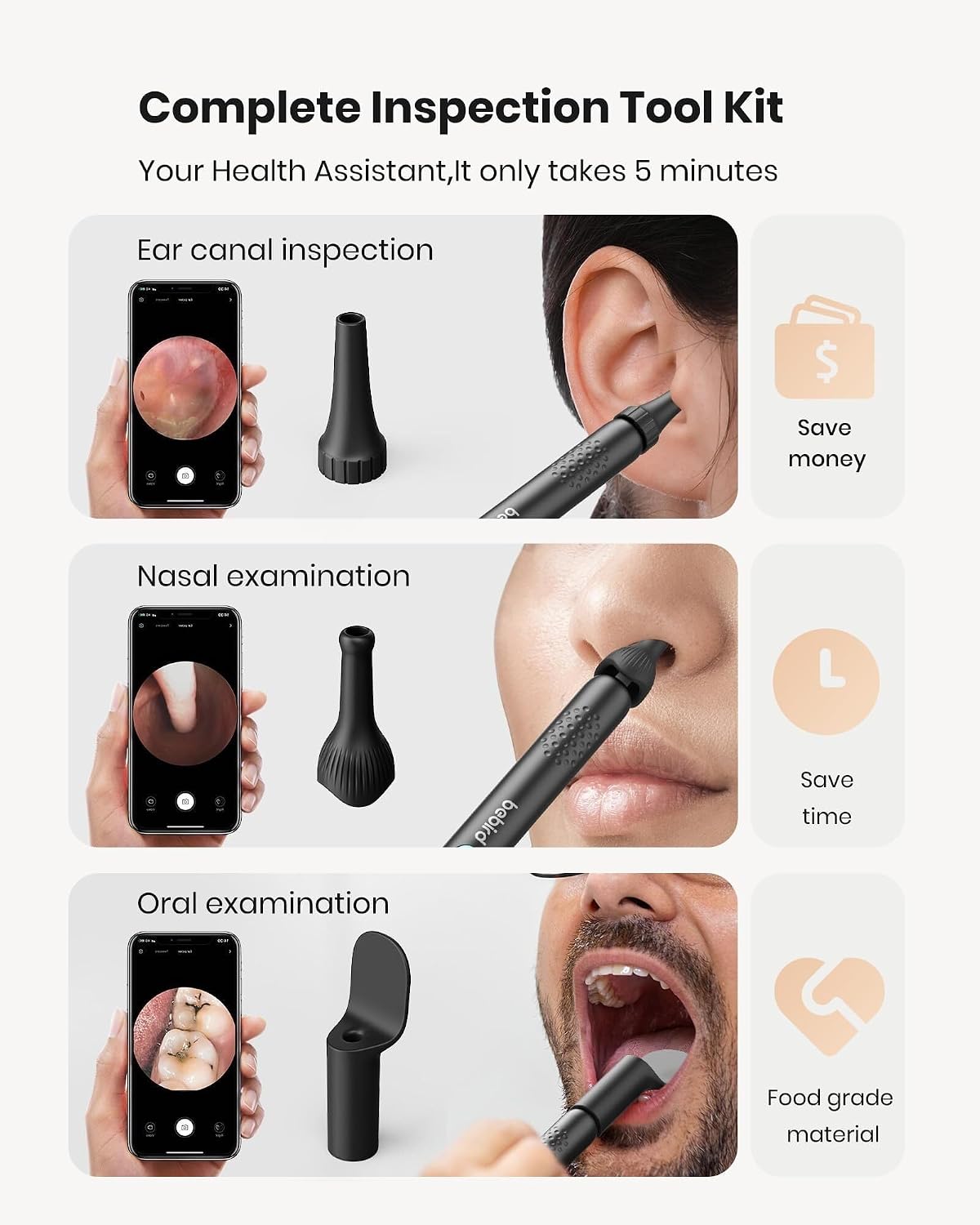 BEBIRD R1 Ear Wax Removal Tool Cleaner with HD Camera