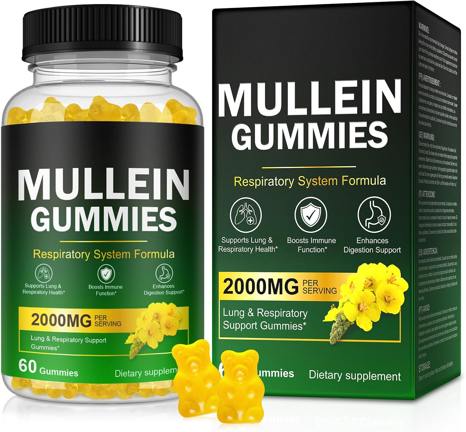 Nyloriaine Mullein Leaf Respiratory Support Gummies