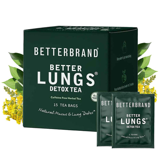 Betterbrand BetterLungs Lung Detox Respiratory Support Herbal Tea Bags