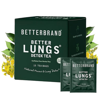 Betterbrand BetterLungs Lung Detox Respiratory Support Herbal Tea Bags