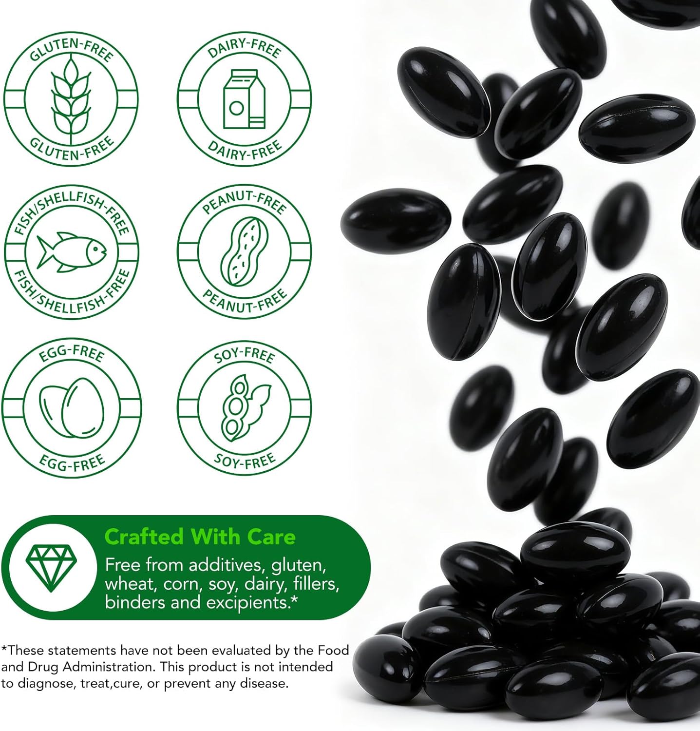 ZUZOKKAHA Ashwagandha Extract Relaxation Calm Mood Supplement Softgels 300 Count