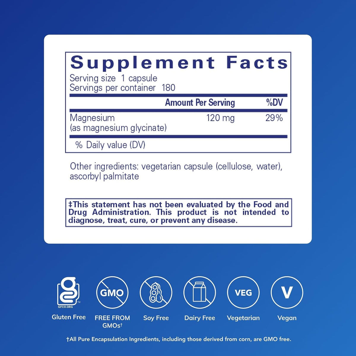 Pure Encapsulations Magnesium Glycinate Capsules