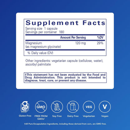 Pure Encapsulations Magnesium Glycinate Capsules
