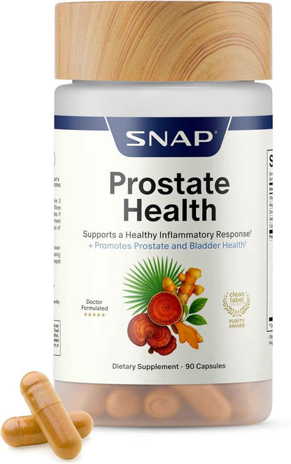 Snap Supplements Prostate Health Supplement for Men 90 Capsules