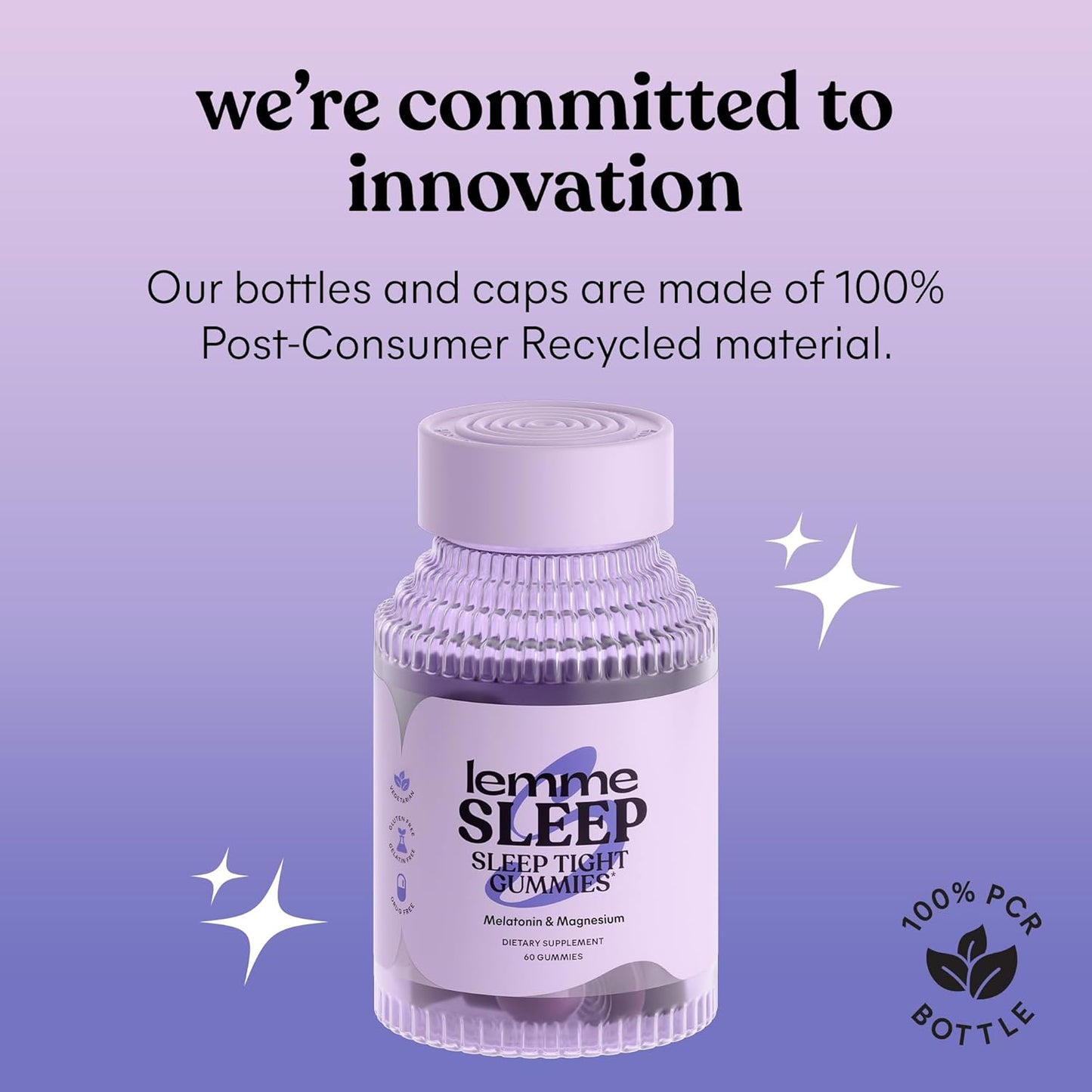 Lemme Sleep Gummies 5mg Melatonin Berry Flavored 60 Count
